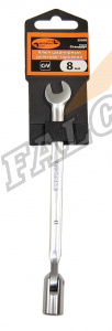 Ключ комбинированный рожково-торцевой шарнир  8 мм (АвтоДело) (10165) 30508