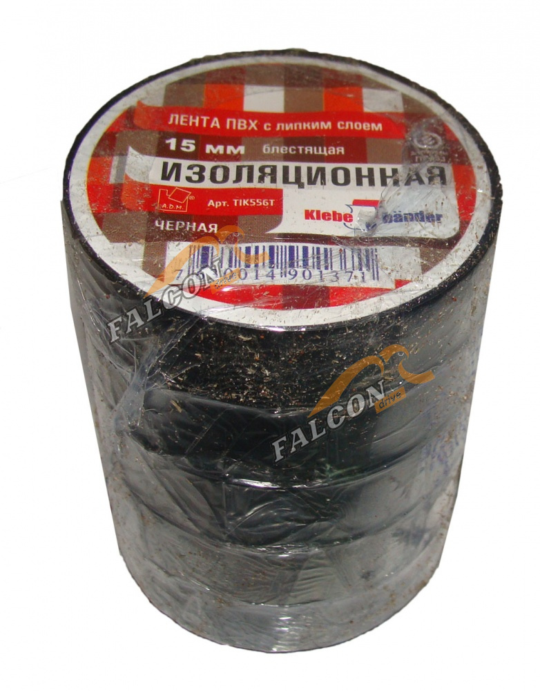 Изолента ПВХ 19мм*10м черная (Klebebander) 
