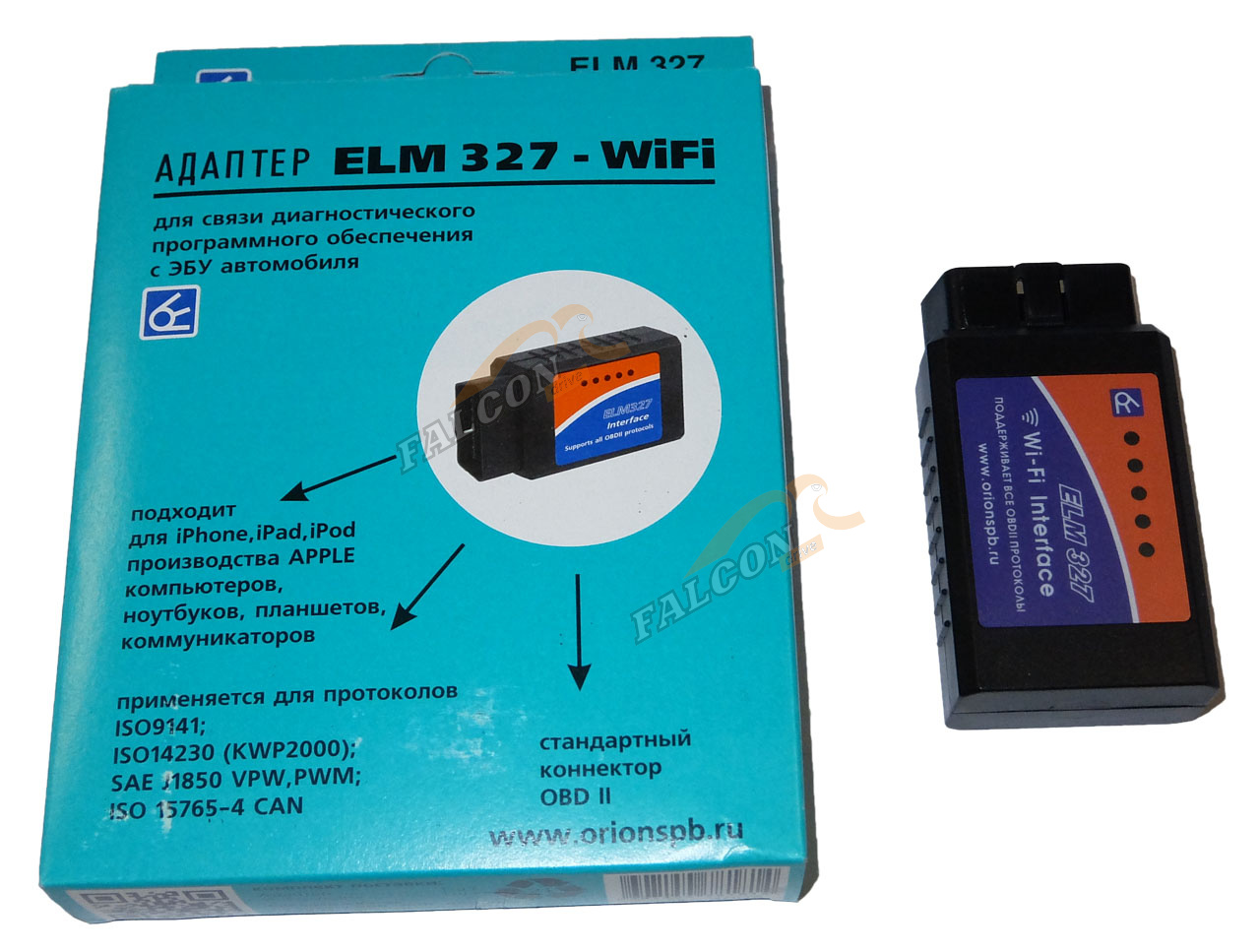 Адаптер ELM Wi-Fi 327 (ОРИОН) для диагностики авто 