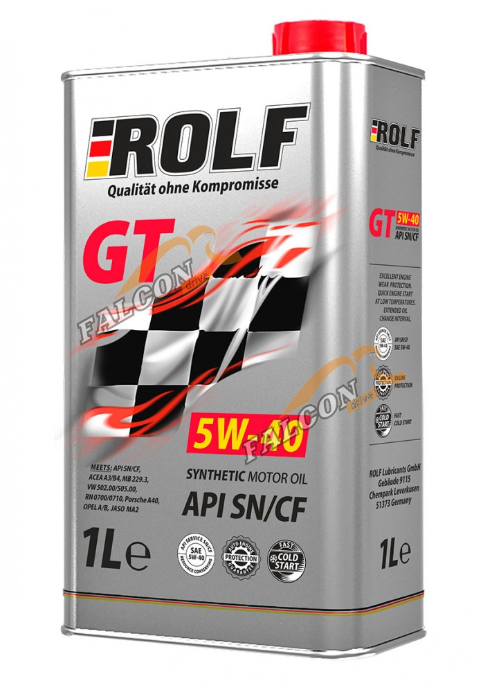 А/масло Rolf GT 5W40 1л МЕТАЛЛ