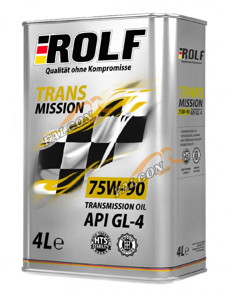 Масло трансм 75W90 GL-4 Rolf 4л (металл)