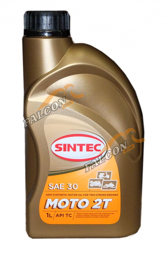 Масло 2Т Sintec Moto п/синт 1л (красное)