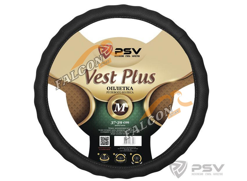 Оплетка M d-38см (PSV) VEST (Extra) PLUS Fiber Черная 121953
