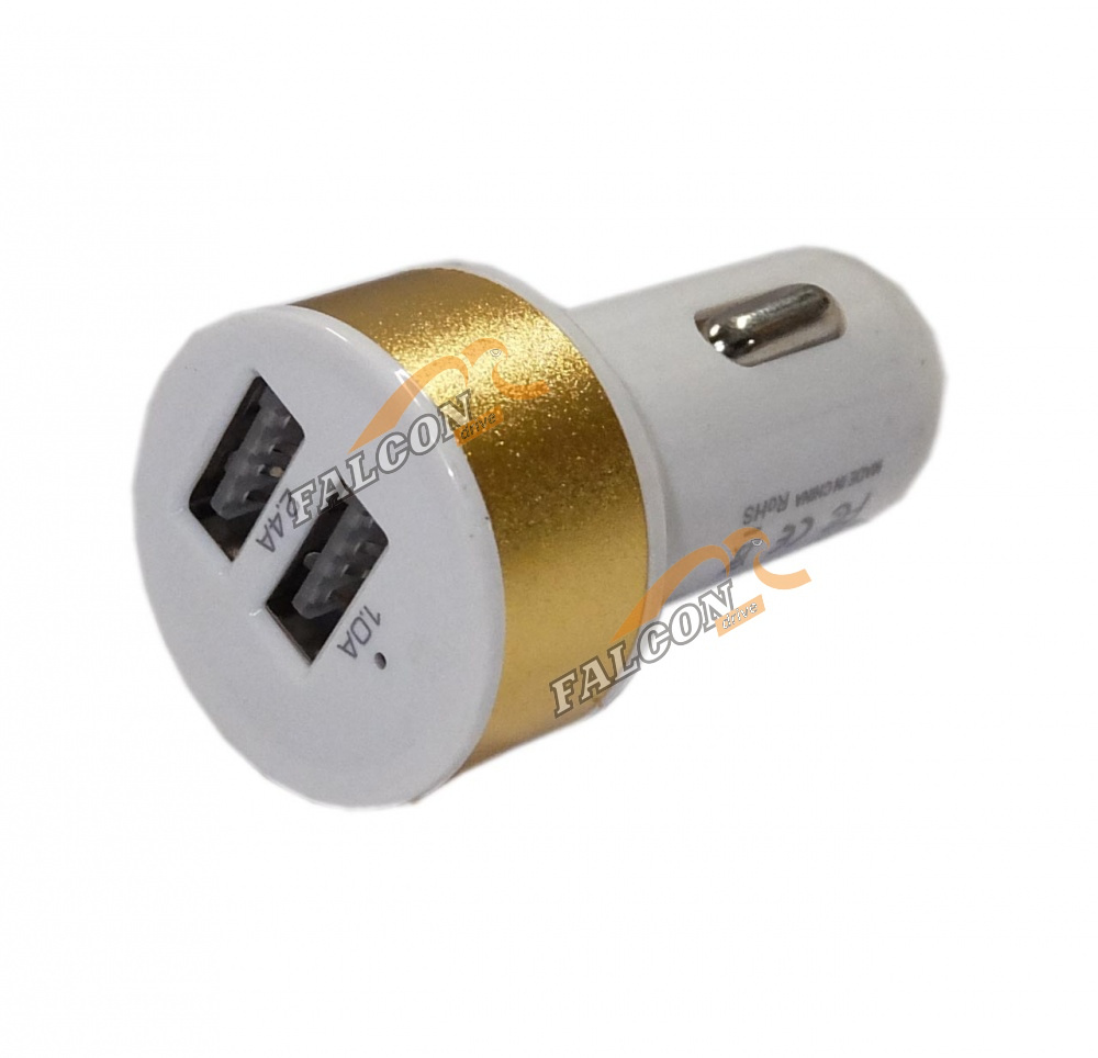 Зарядка "Адаптер USB в прикуриватель"  (Arnezi) 2,4A+1А/12В+24В 2хUSB A0603006
