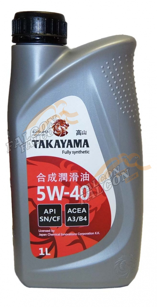 А/масло TAKAYAMA (ПЛАСТИК) 5w40 1л API SN/CF 