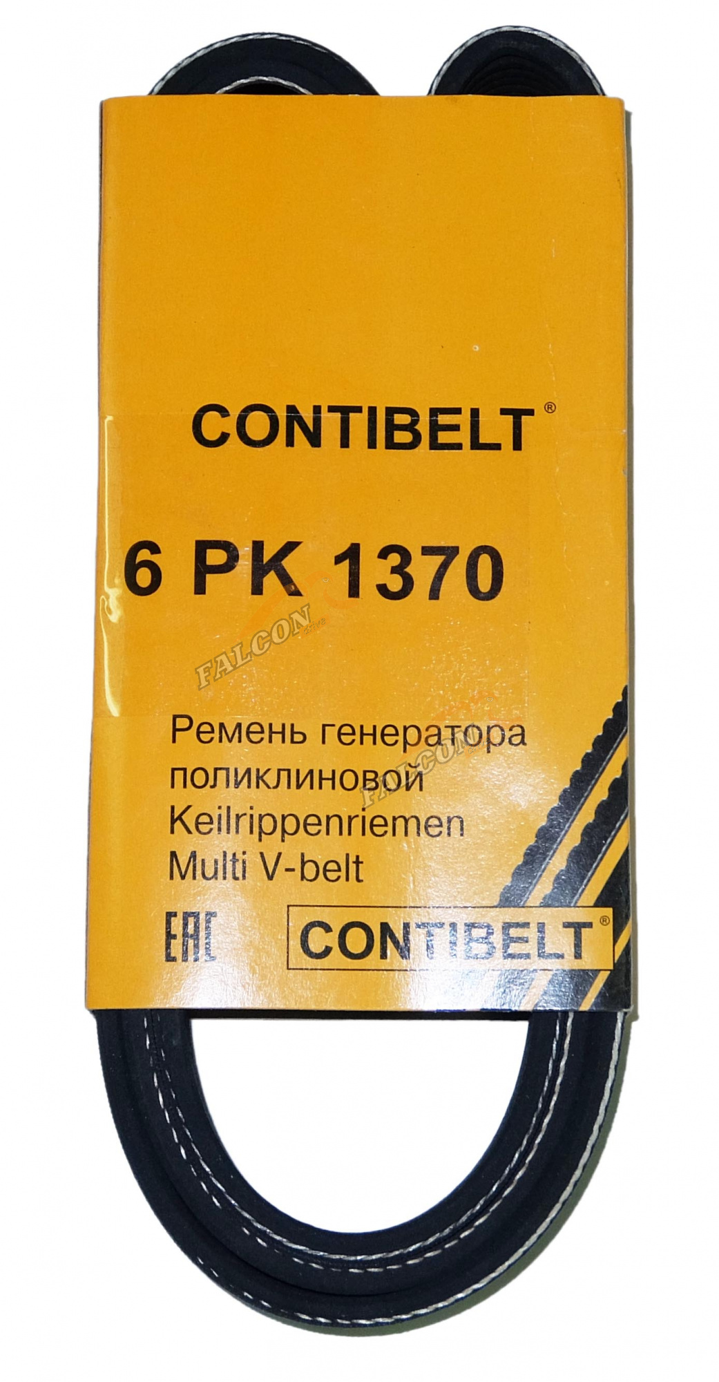 Ремень генер ГАЗ дв 406 с ГУР  6PK1370 (CONTIBELT)