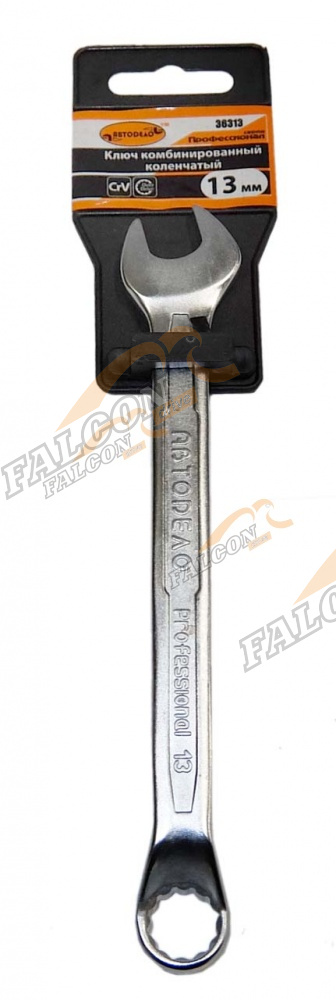 Ключ комбинированный коленчат 75` 13 мм (АвтоДело) Professional (10894) 36313
