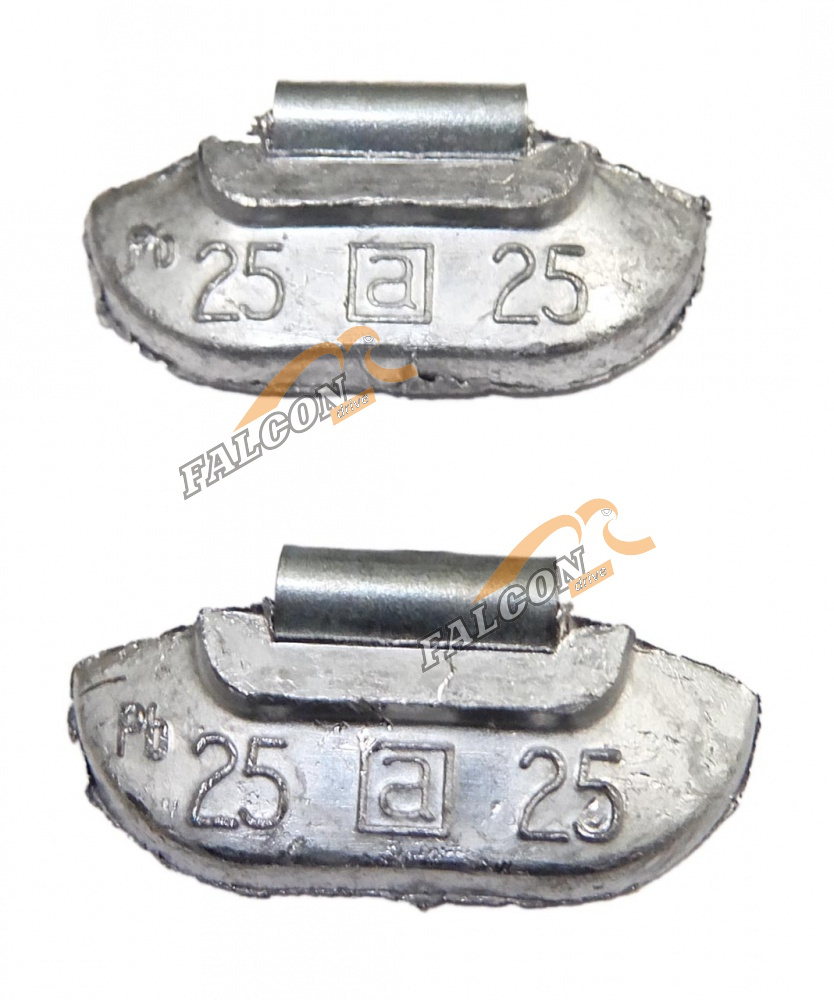 Грузики балансировочные для стальных  дисков (CLIPPER) 25гр (к-т 100шт) (0225)