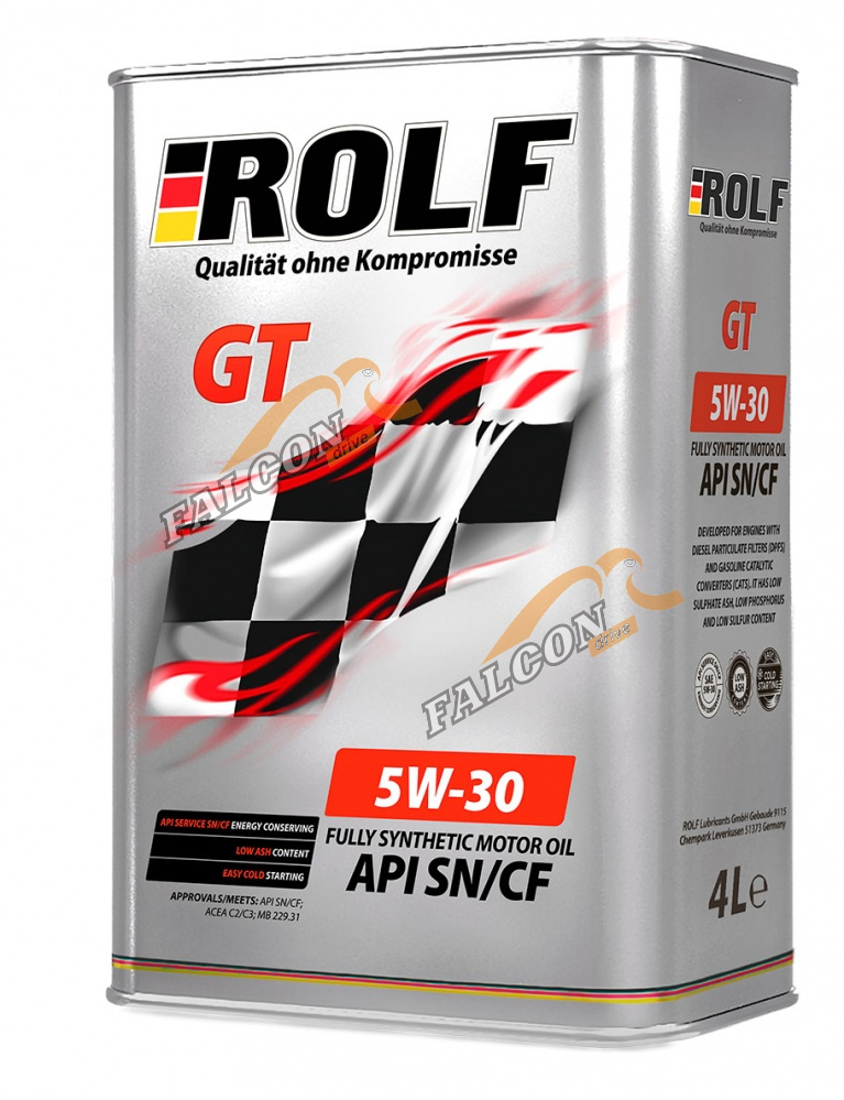 А/масло Rolf GT 5W30 4л SN/CF МЕТАЛЛ