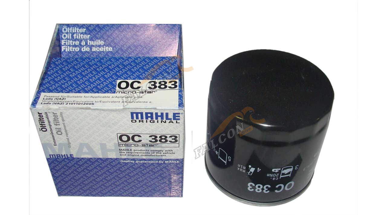 Фильтр масляный  ВАЗ-2101 (MAHLE/KNECHT) OC383 /OC383A (MANN W920/21)