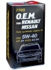 А/масло Mannol 5W40 7705  O.E.М. for Renault Nissan 1л металл