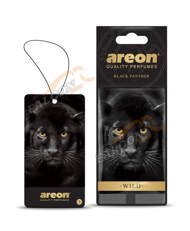Ароматизатор подвес картон (AREON)  "WILD" Black Panther new