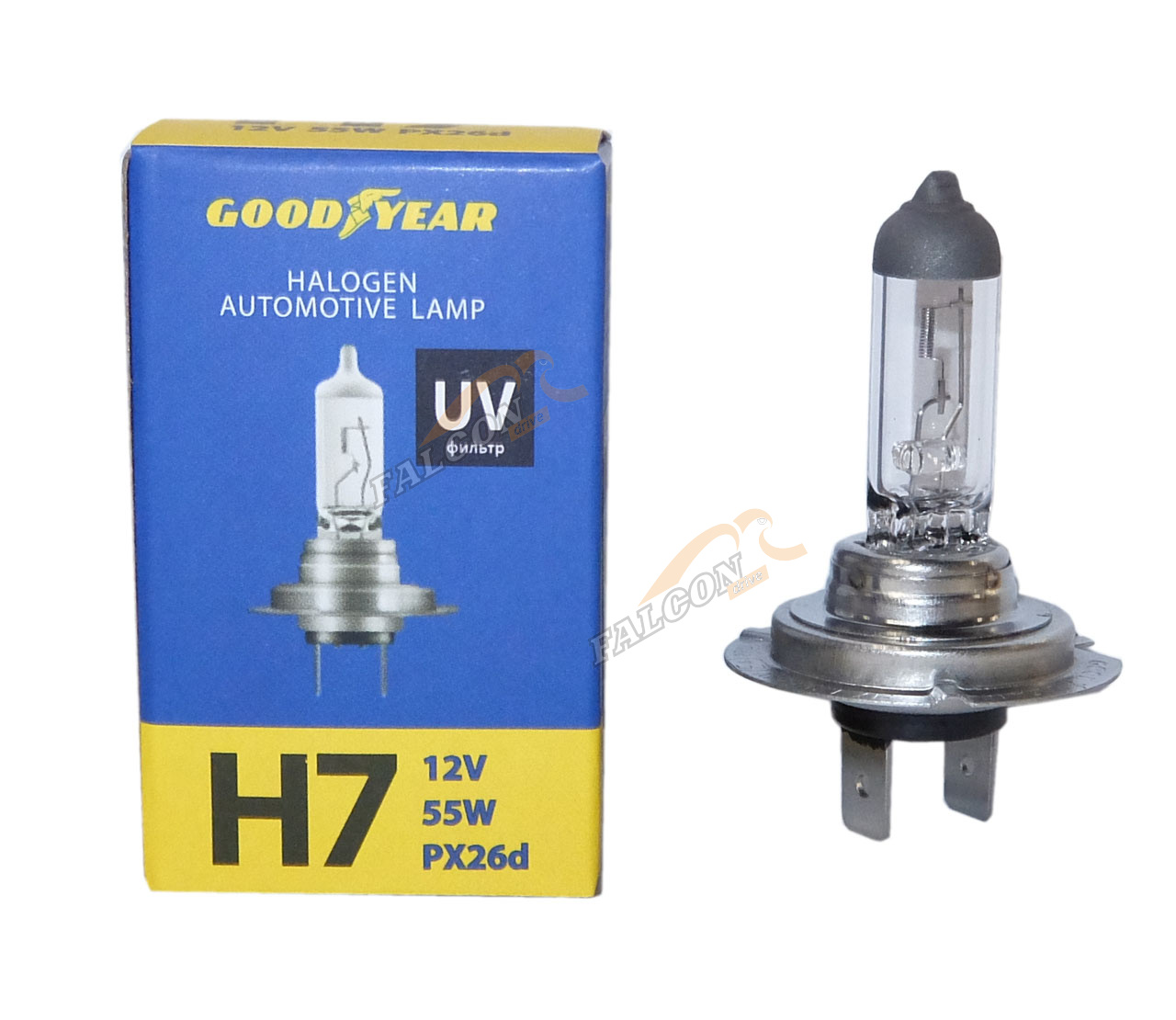 Лампа галог H7 12V55W (Goodyare) GY017120