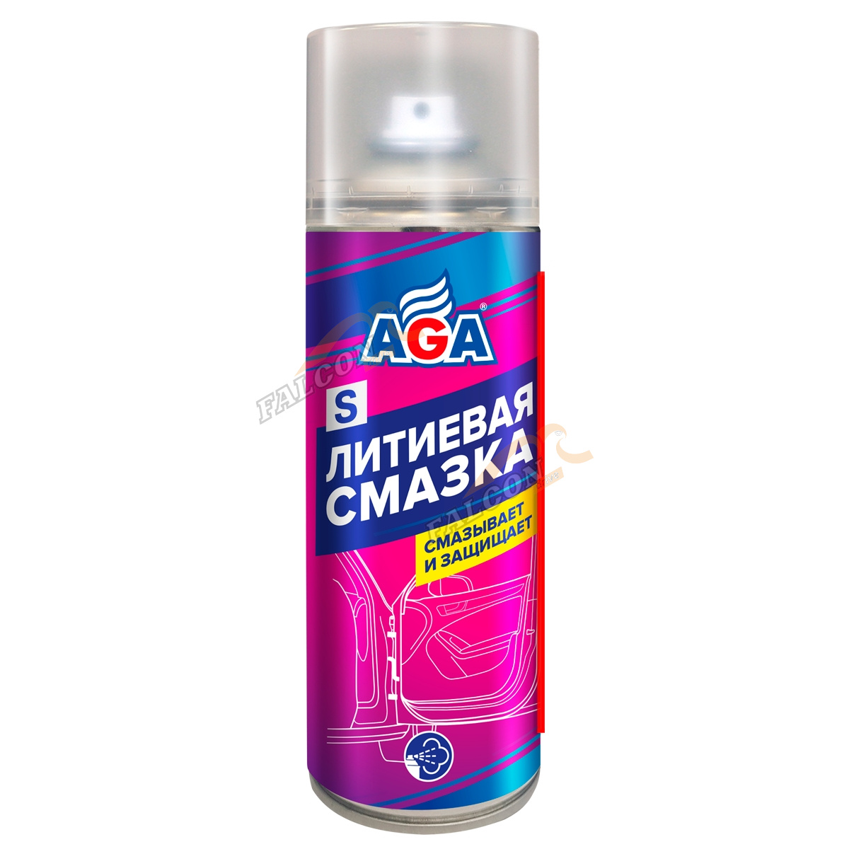 Смазка литиевая (AGA) аэр. 520 мл AGA853S