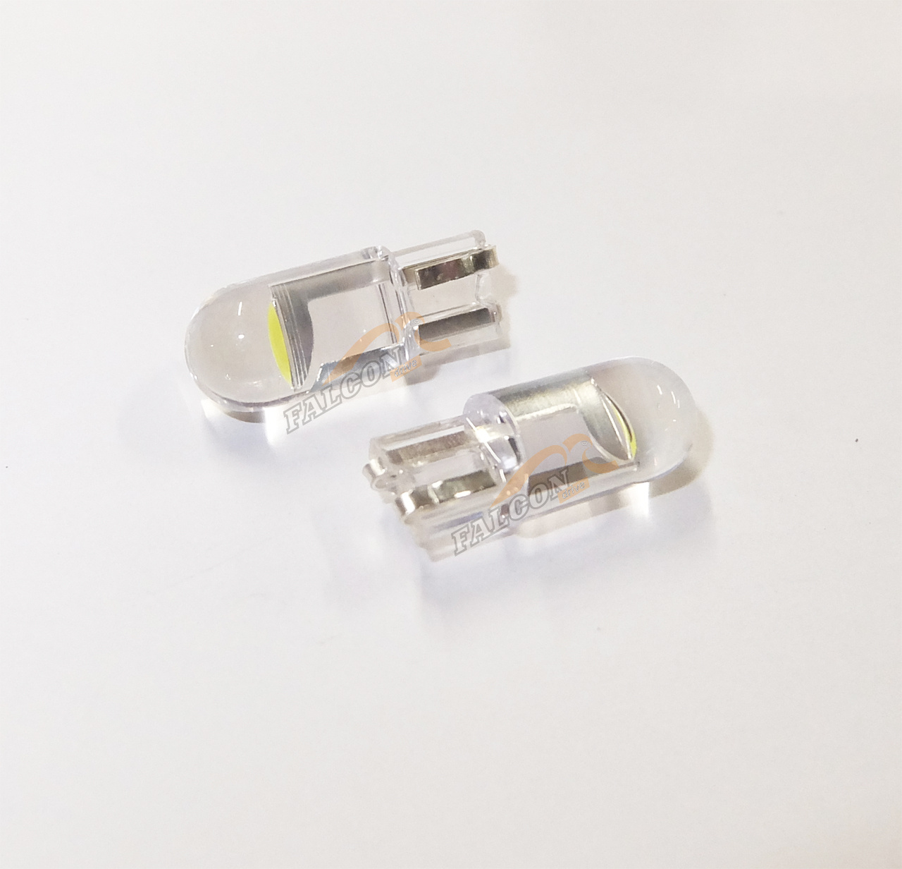 Светодиод 12V Т10 (LEDFOOT) Canbus Glass COB 6000k купольная для W5W  белые