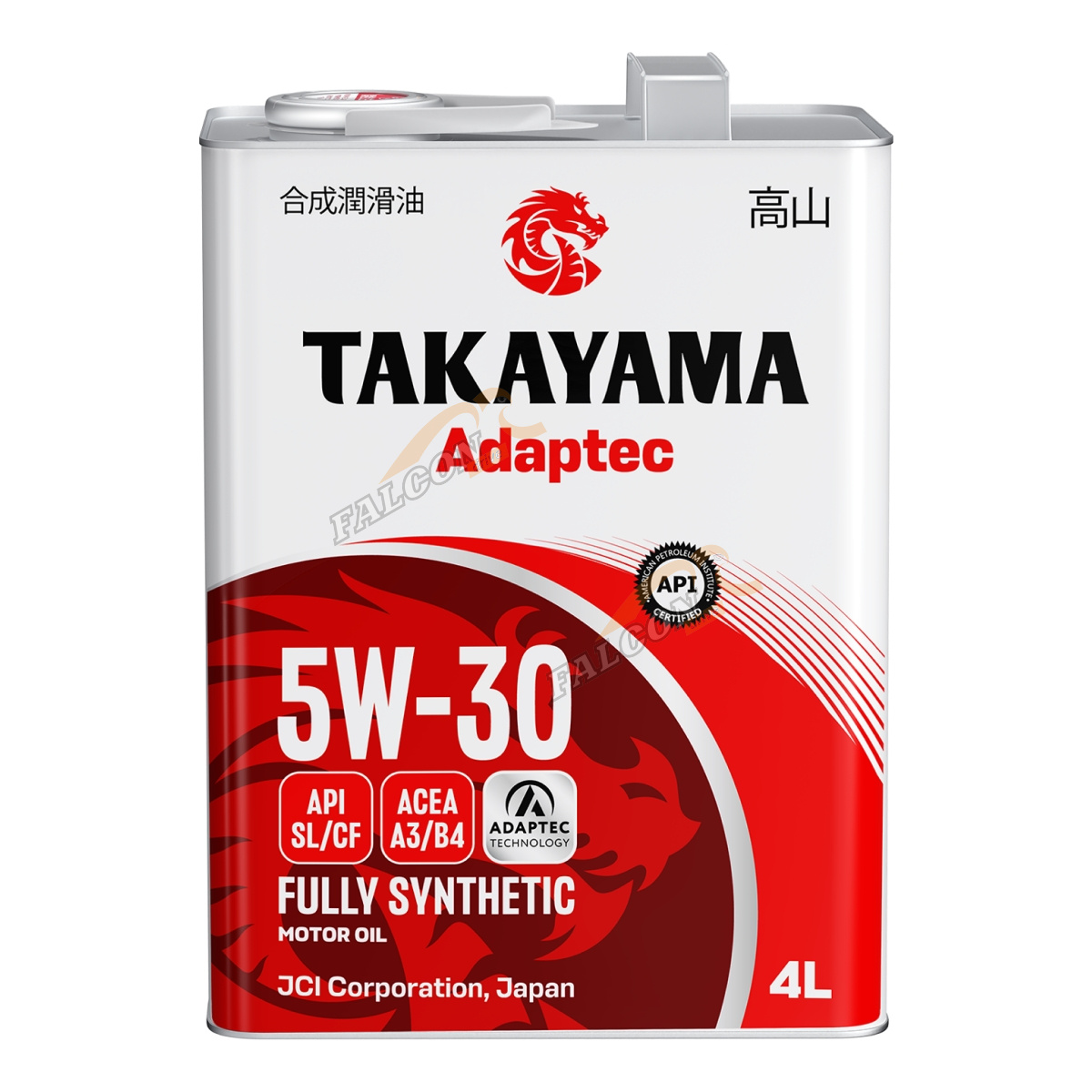 А/масло TAKAYAMA (МЕТАЛЛ) 5W30 син 4л A3/B4 API SL/CF Adaptec