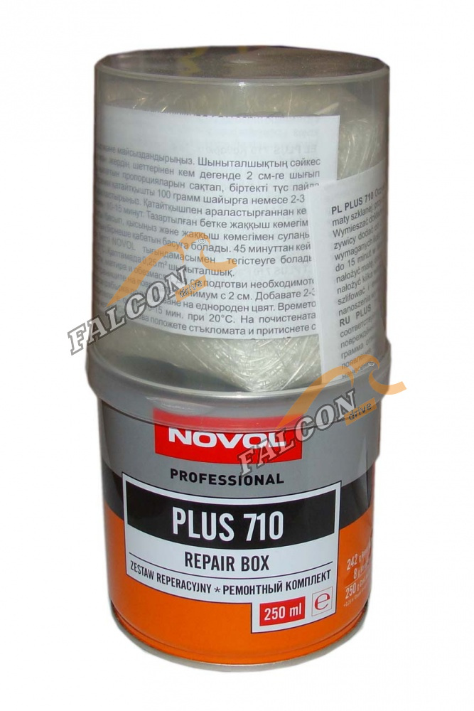 Смесь для ремонта бампера полиэфирная 0,25 кг (Novol) Plus 710