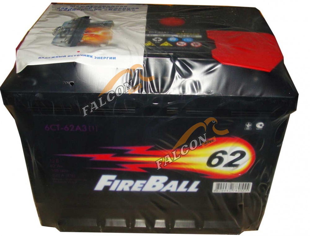 АКБ 62 Fire Ball (EN530) ДШВ 242х175х190 залит