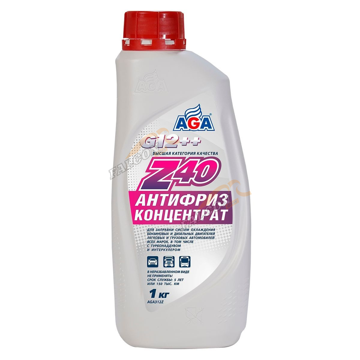 Антифриз  концентрат  AGA  1кг (AGA312z) (красный)