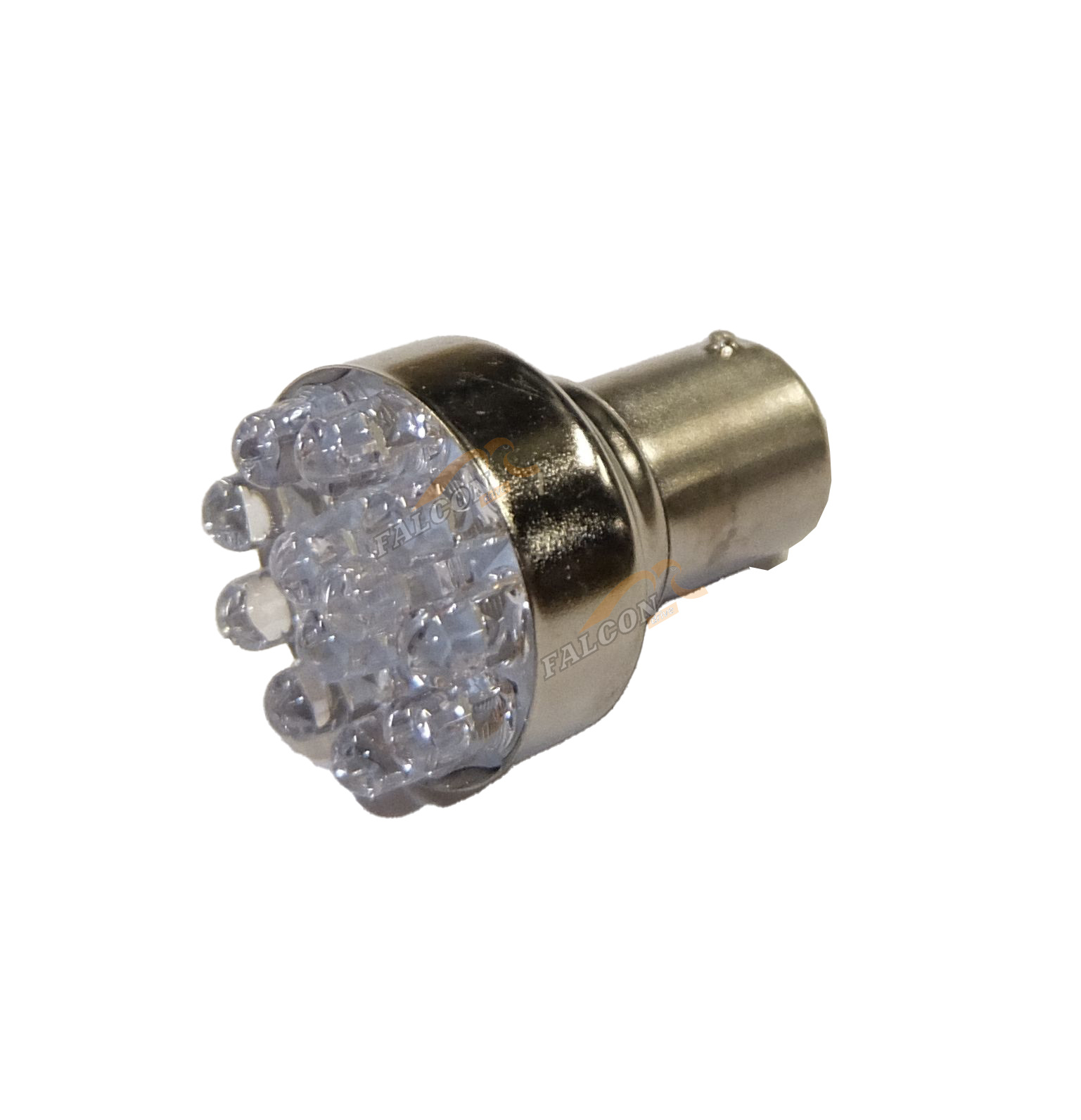 Светодиод 12V Т25 P21W (MEGAPOWER) (BA15s) 12 LED WHITE 6000K 84лм