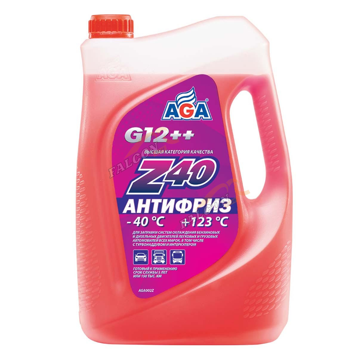 Антифриз AGA G12++ 5кг (AGA002z) (красный)