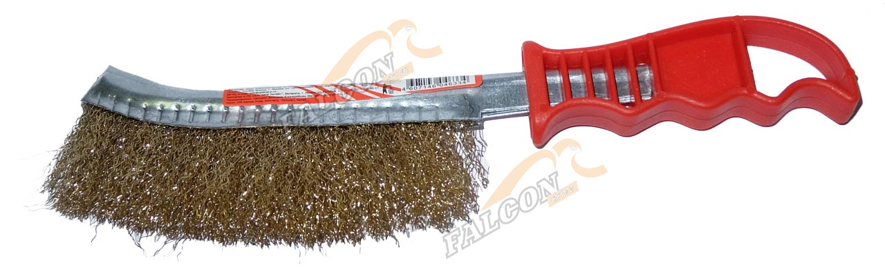 Щетка по металлу с пластиковой ручкой 1-а рядная (Ермак) строительная 656-616