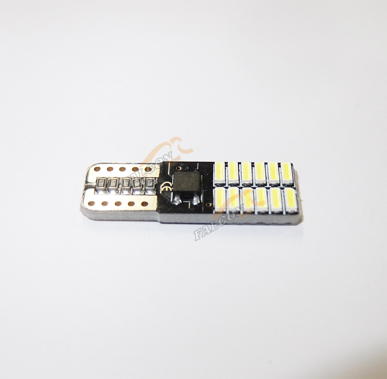 Светодиод 12V Т10 (б/ц)  (LEDFOOT)  W5W  белые   Canbus 7000K   (габарит)