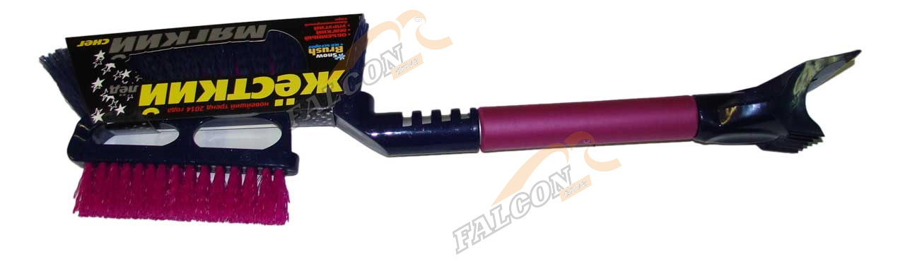 Щетка для снега со скребком средняя двусторон (City Up) CU-67Duo двойной скребок