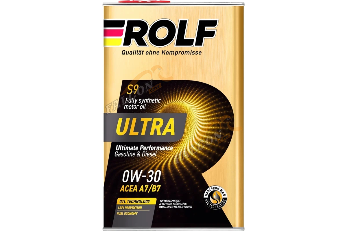 А/масло Rolf Ultra 0W30 1л A7/B7 API SP