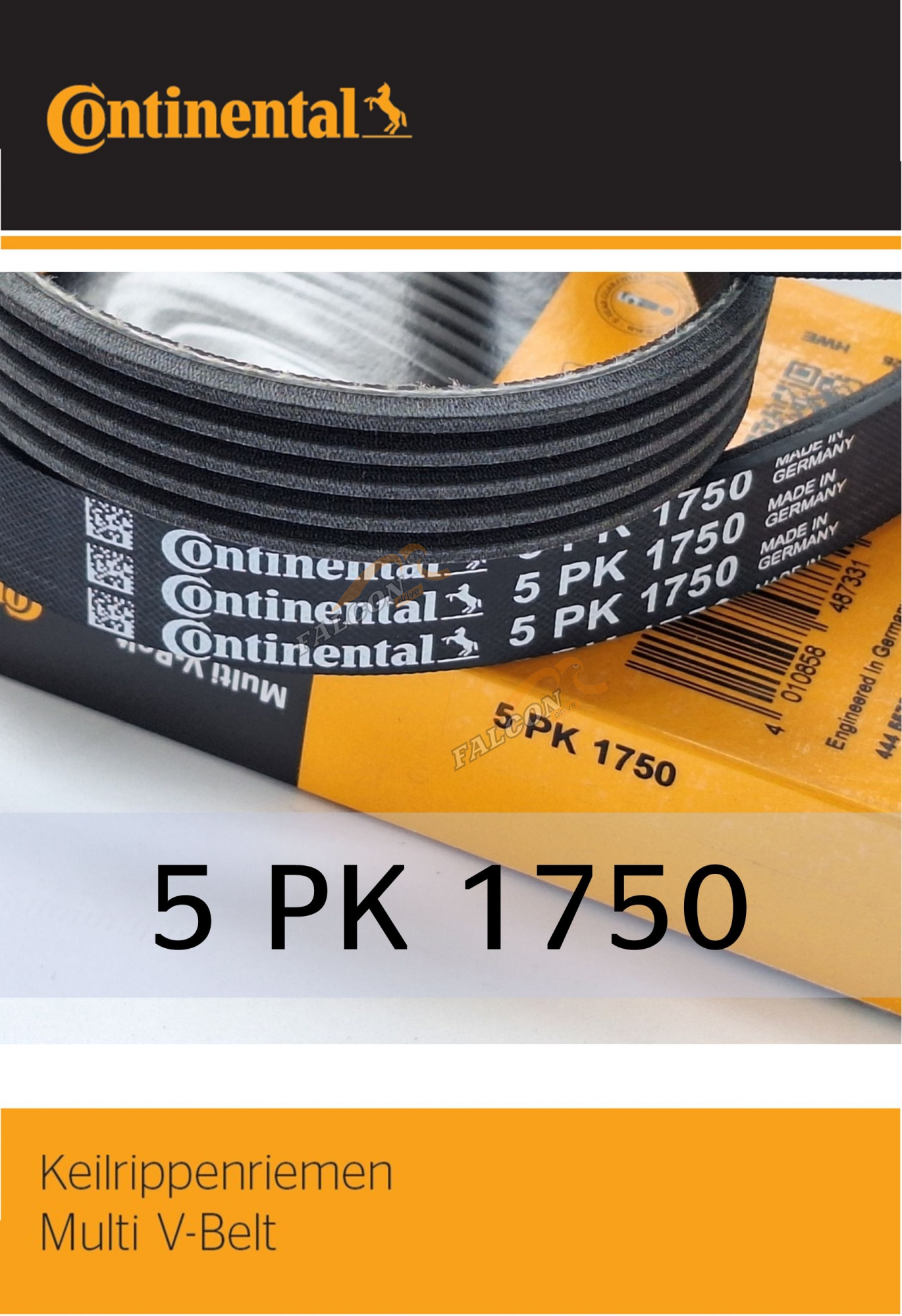 Ремень генер Ларгус 8V с кондиц и ГУР 5PK1750 (CONTIBELT) Renault