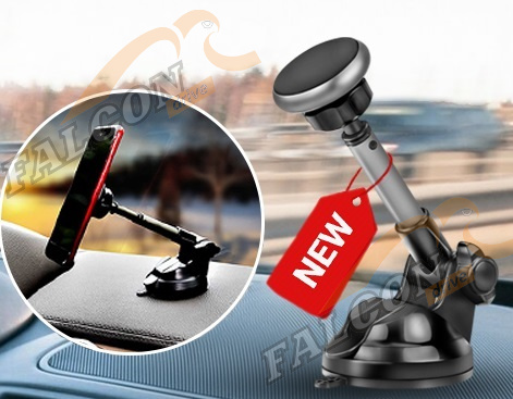 Держатель телефона (WALKER) телескопический магнитный с присоской 015