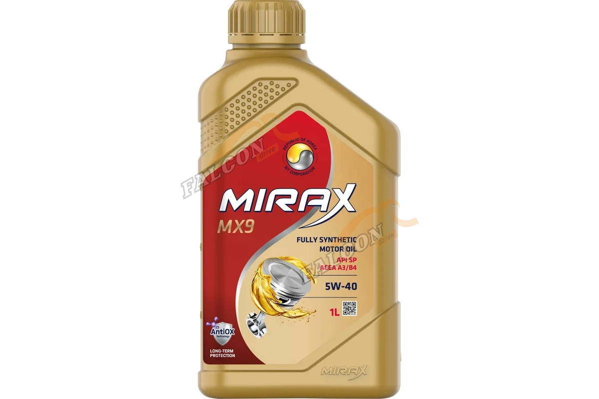 А/масло MIRAX MX9 5W40 API SP, ACEA A3/B4 1 л