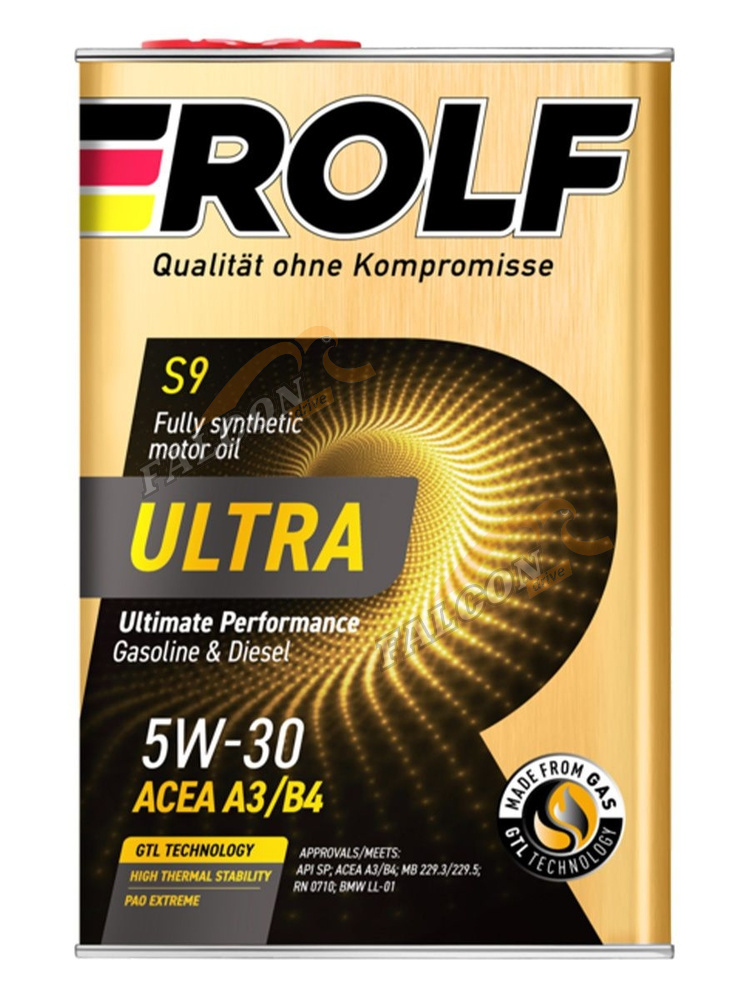 А/масло Rolf 3-SYNTHETIC 5W30 1л ACAE С3 МЕТАЛЛ