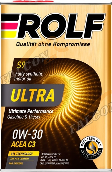 А/масло Rolf Ultra 0W30 4л C3 API SP