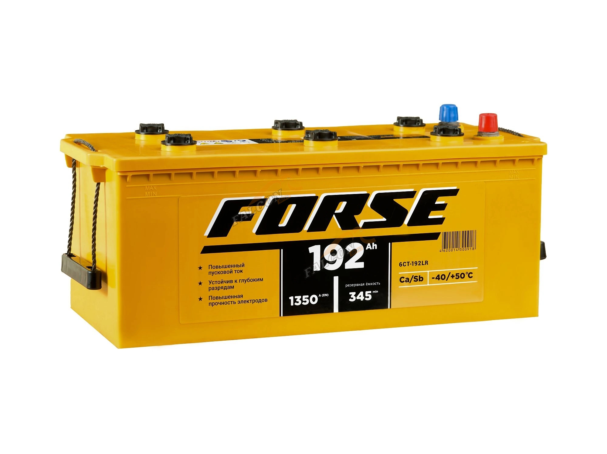 АКБ 192R Forse (ОБР) (EN1350) ДШВ 513х223х217 залит