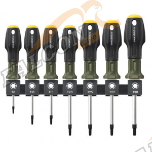 Отвертки набор Torx 7 пр (Т8,Т10,Т15,Т20,Т25,Т27,Т30) (ДТ) без отверстия