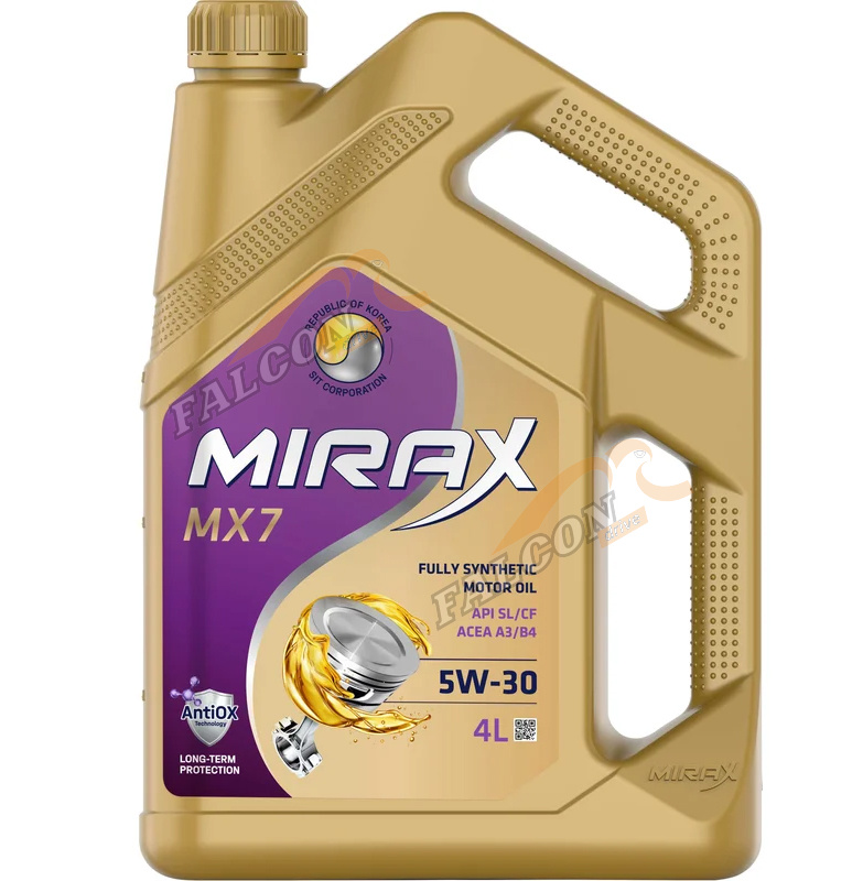 А/масло MIRAX MX7 5W30 SL/CF, A3/B4  4 л