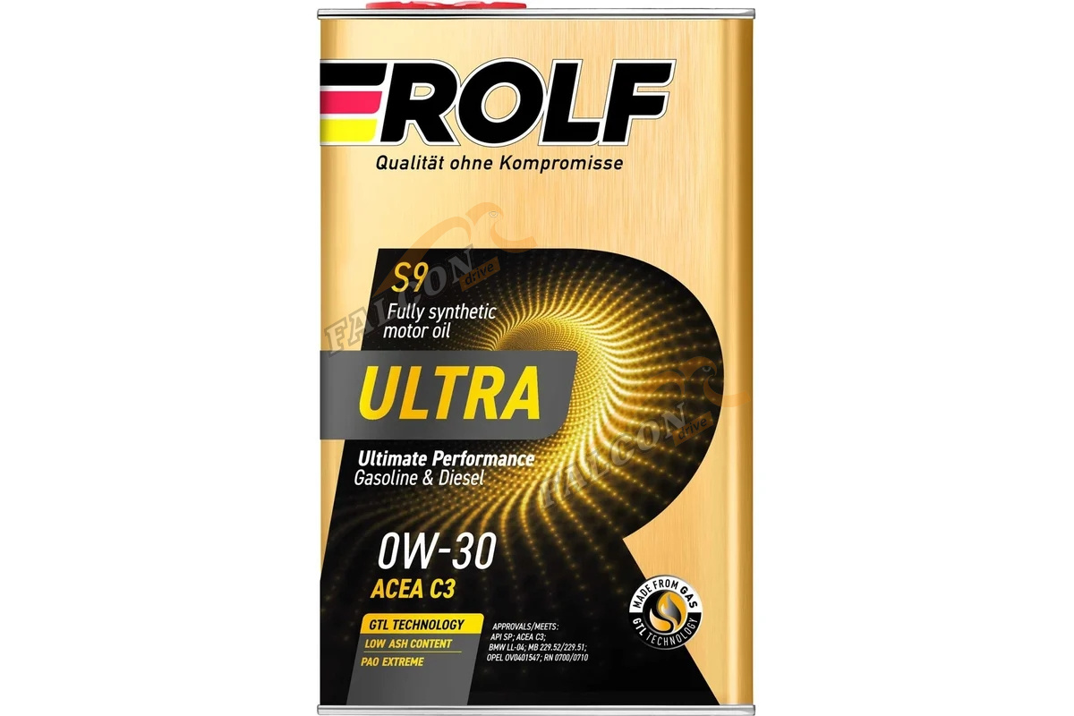 А/масло Rolf Ultra 0W30 1л C3 API SP