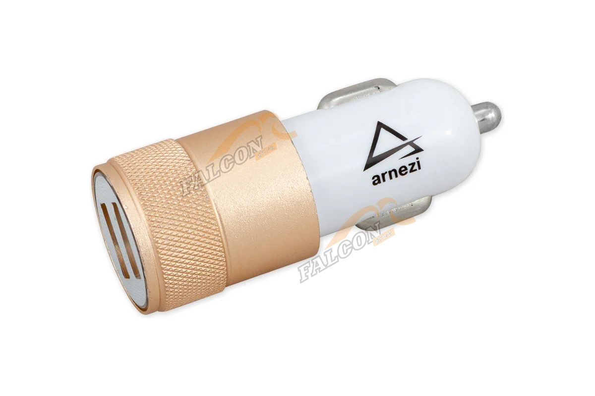 Зарядка "Адаптер USB в прикуриватель"  (Arnezi) 2,4A/5V 2хUSB A0603011