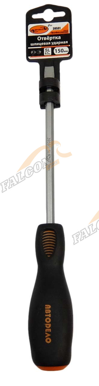 Отвертка шлиц 6,5х150 мм силовая (АвтоДело) Professional (14866) 39591