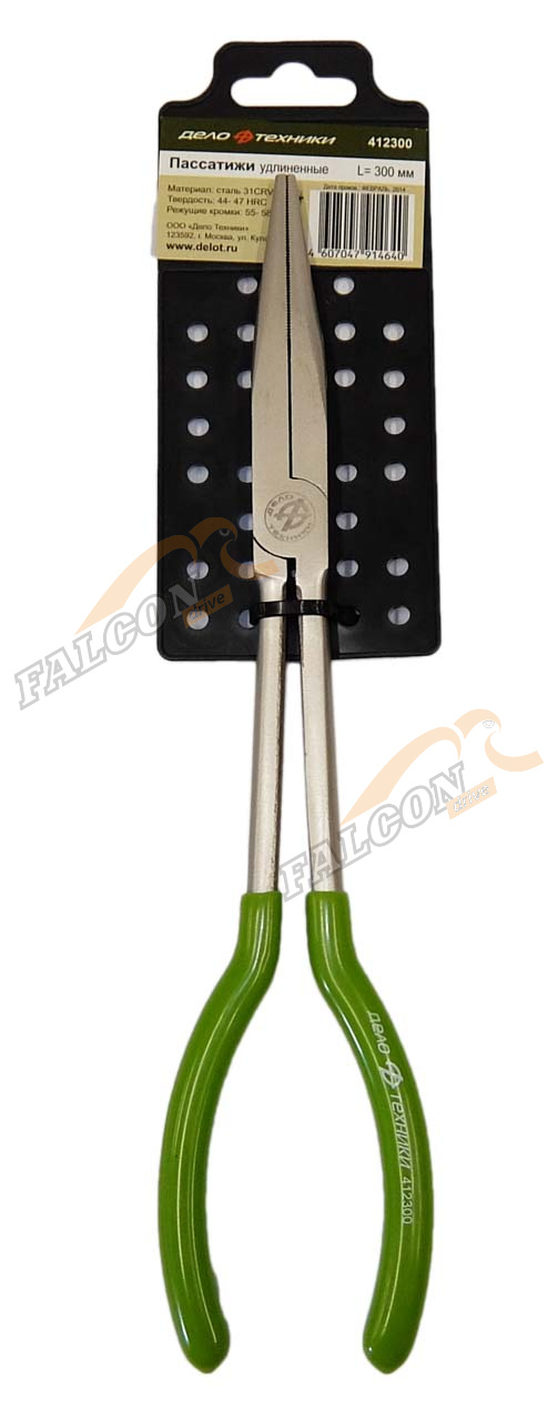 Плоскогубцы удл 300 мм прям (ДТ)