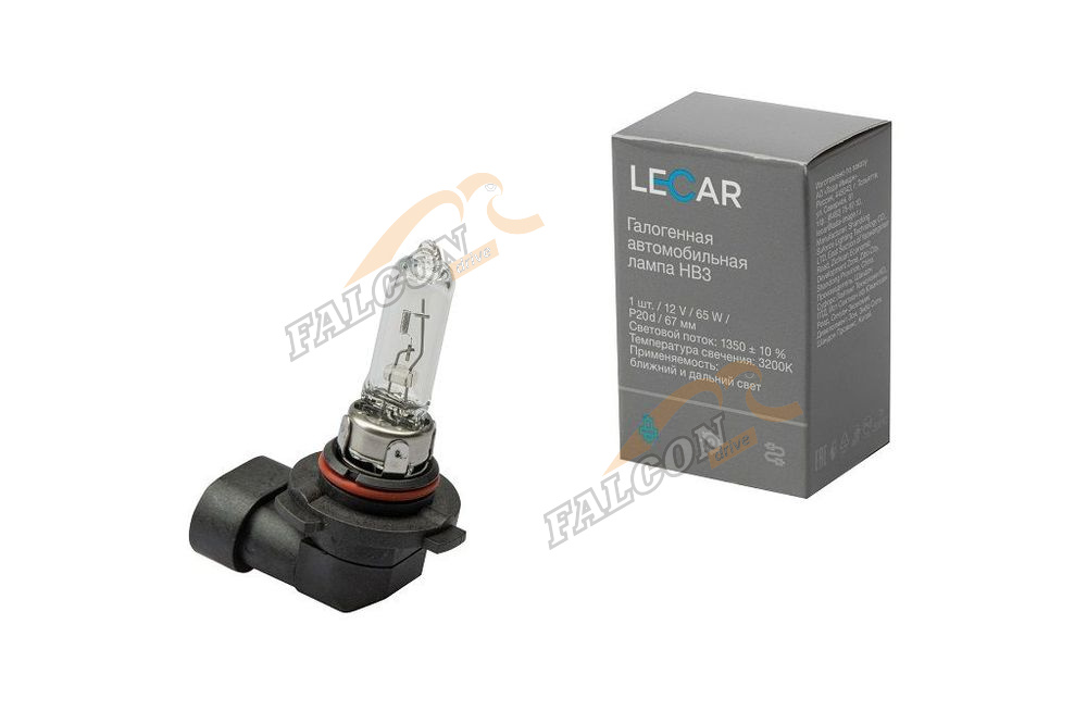 Лампа галог НВ3 12V60W (LECAR) 