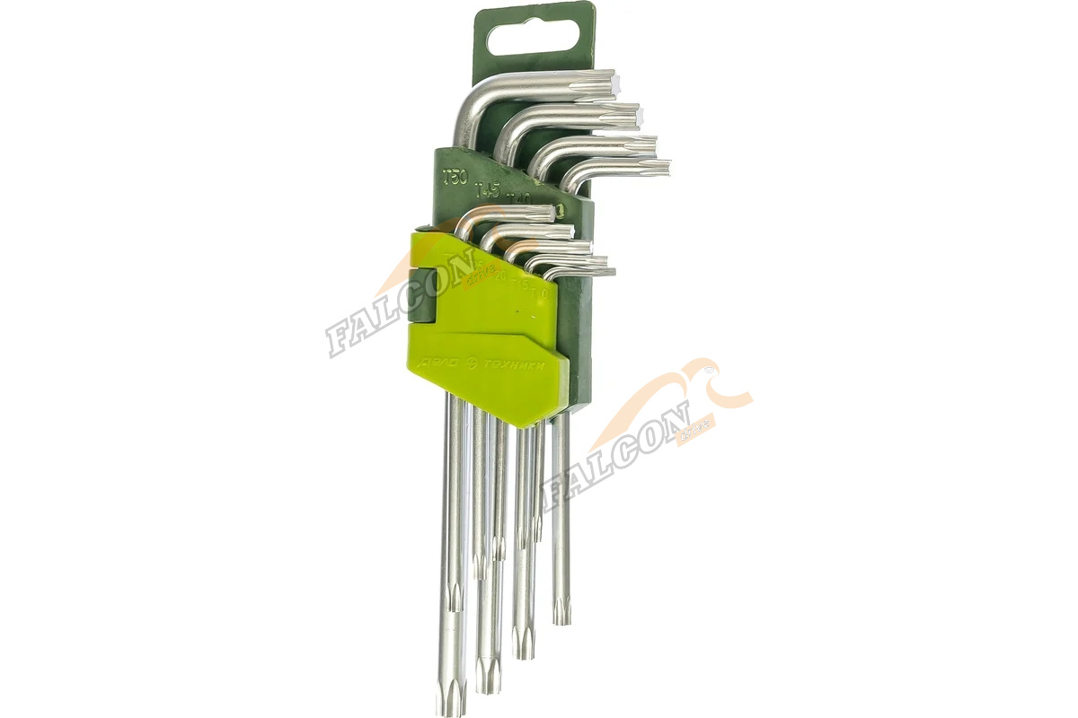 Набор ключей TORX 9 пр  (Т10,15,20,25,27,30,40,45,50) сред (ДТ)