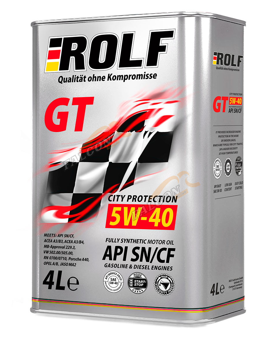 А/масло Rolf GT 5W40 4л МЕТАЛЛ