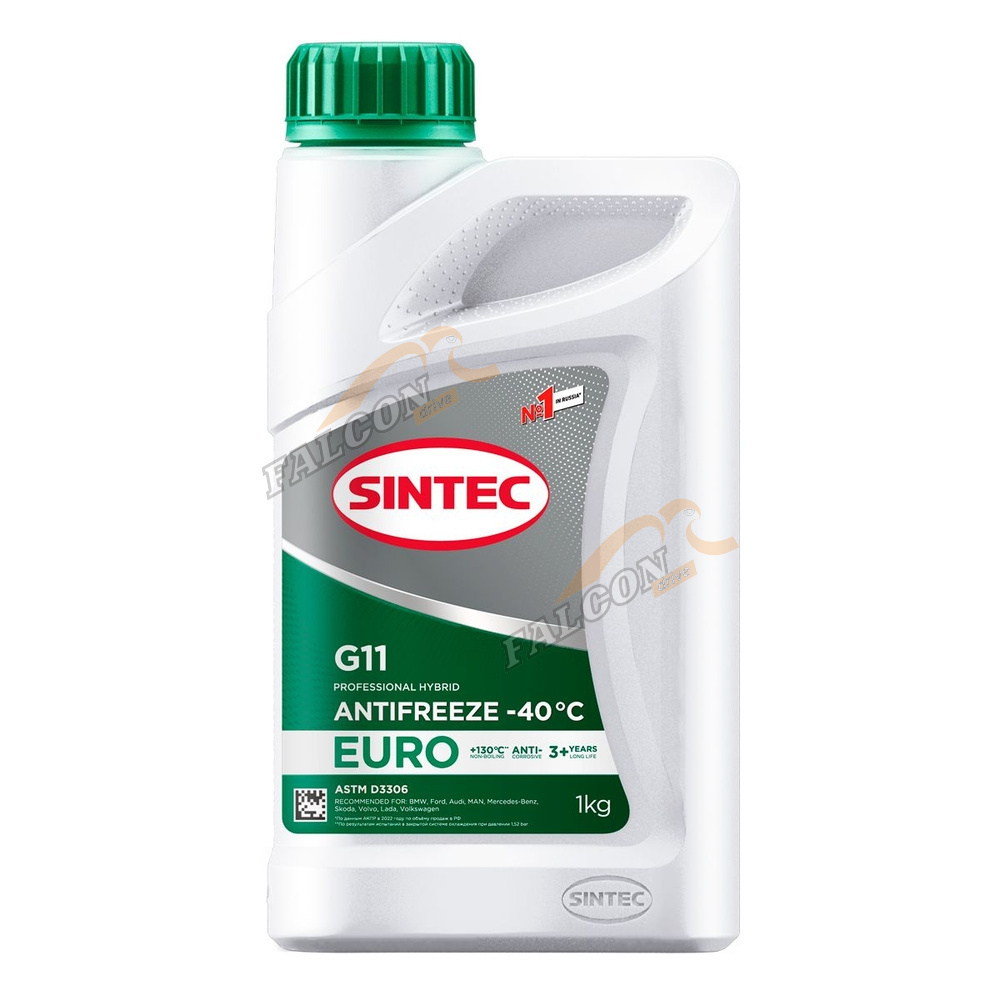 Антифриз Sintec Euro G-11 1кг green -40
