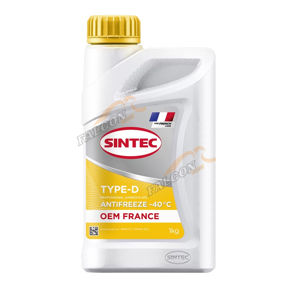 Антифриз Sintec OEM France Type-D 1кг (yellow)