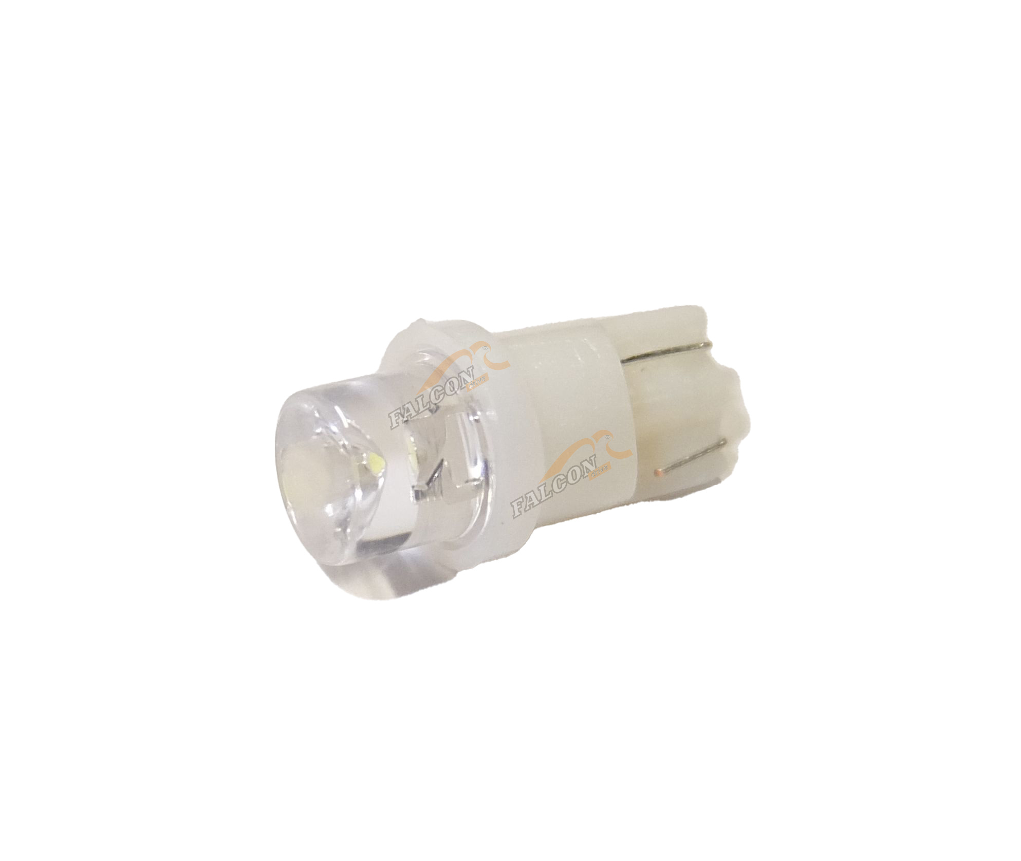Светодиод 12V Т10W (MEGAPOWER) (W2,1x9,5d) 1 LED CONCAVE WHITE 6000K 10лм
