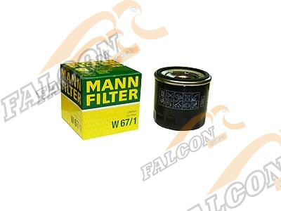 Фильтр масляный (MANN) W 67/1 Nissan,Mazda