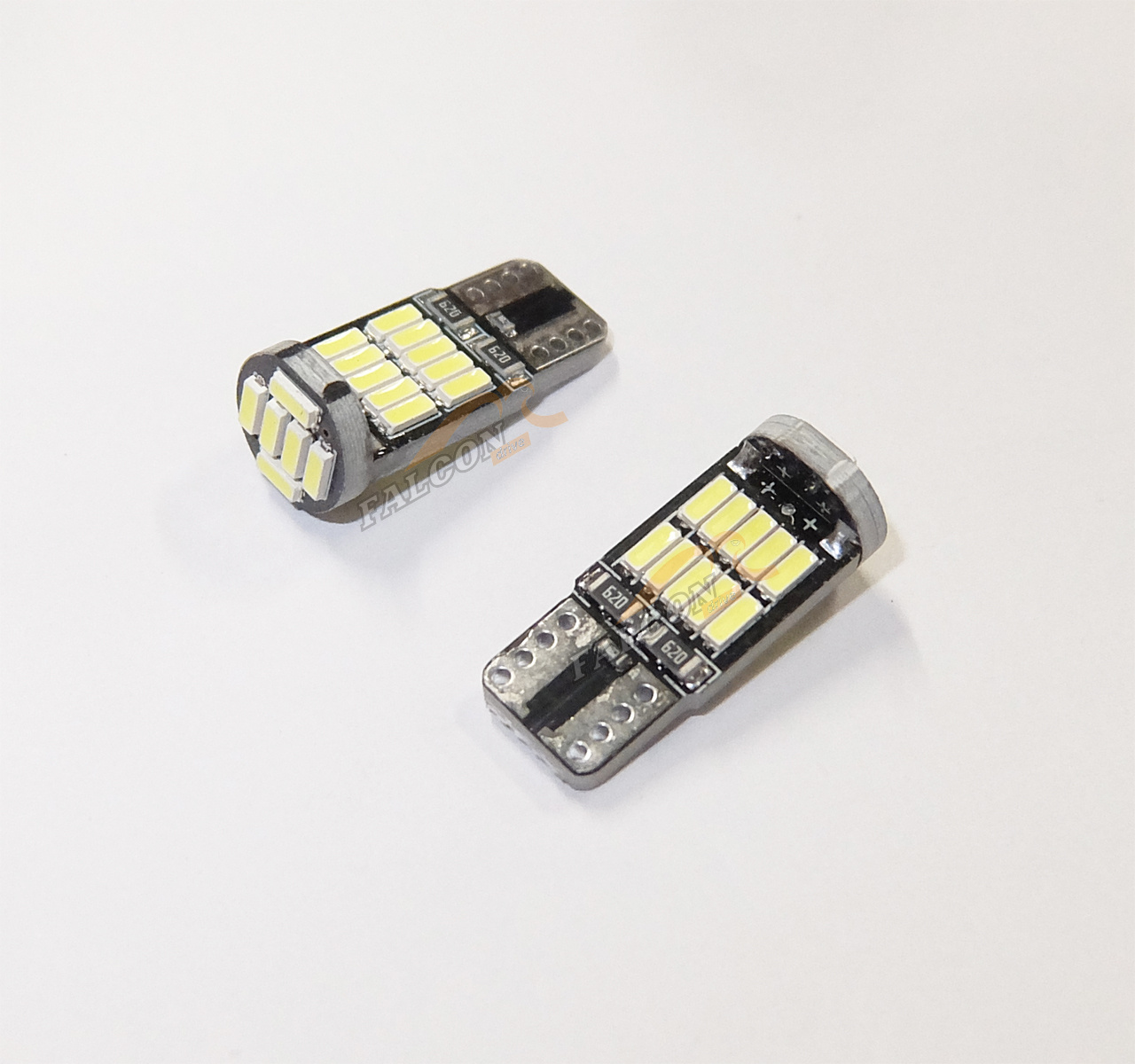 Светодиод 12V Т10 б/ц (LEDFOOT) Canbus 26SMD 4014    W5W  белые (габарит)