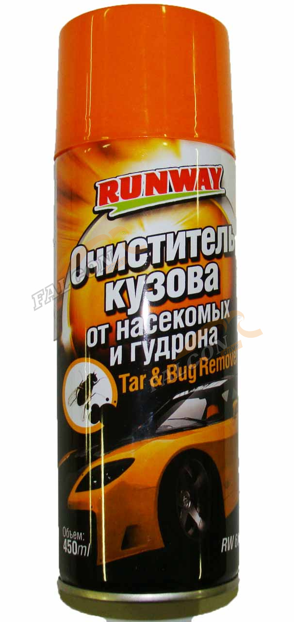 Очиститель кузова аэр 450 мл (RUNWAY) битумных пятен и следов насекомых